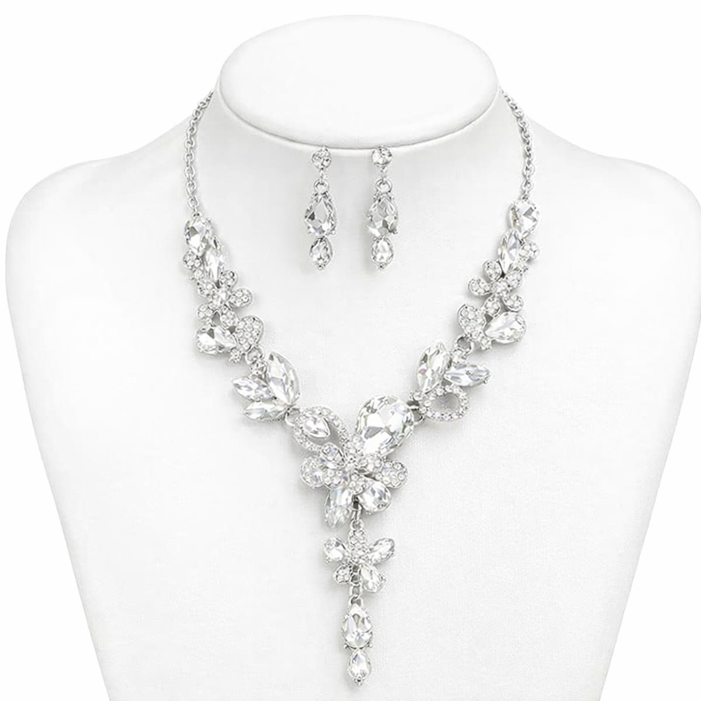 Luxurious Bridal Rhinstone Statement Set